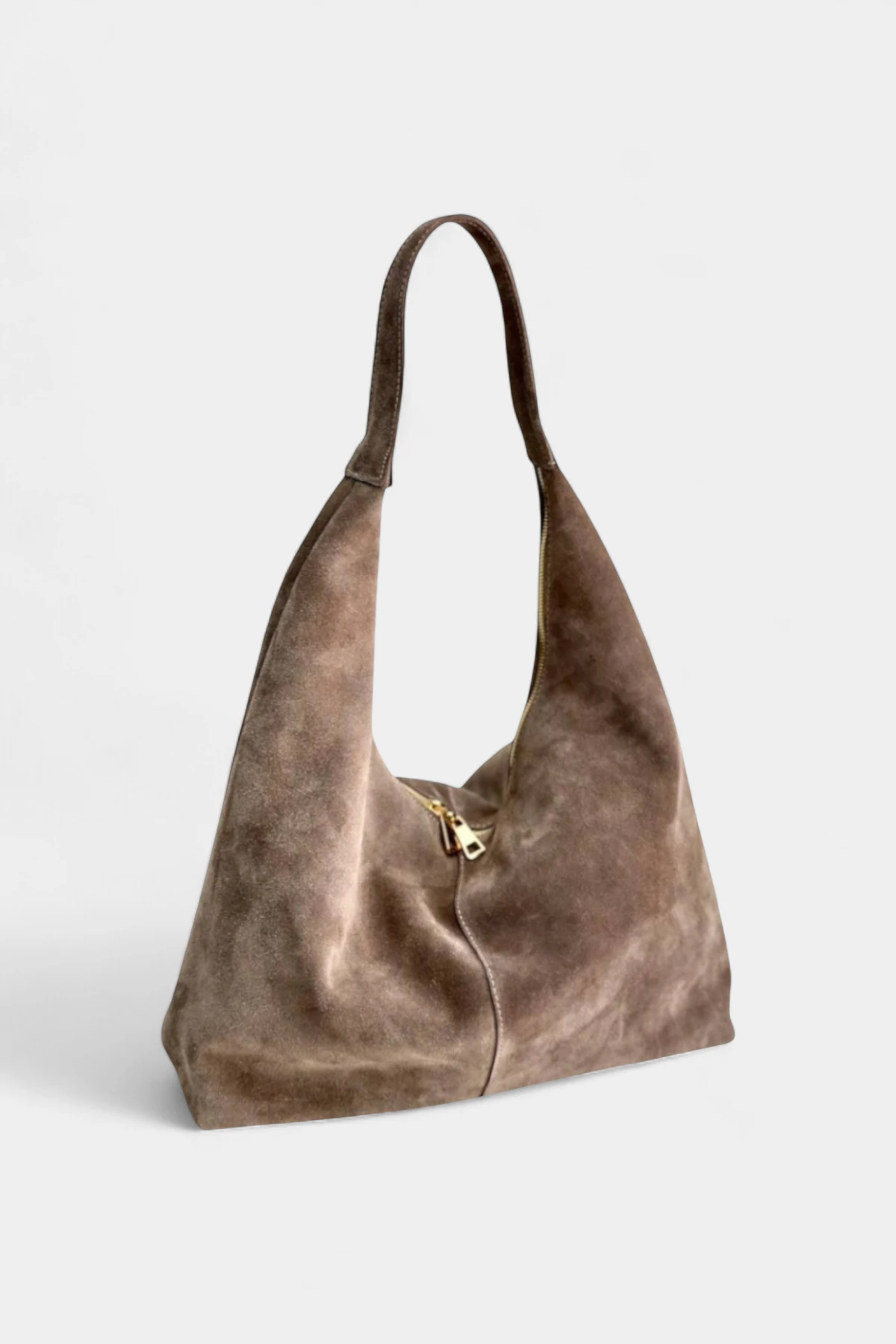 Lucia Hakiki Süet Kadın Omuz Çantası