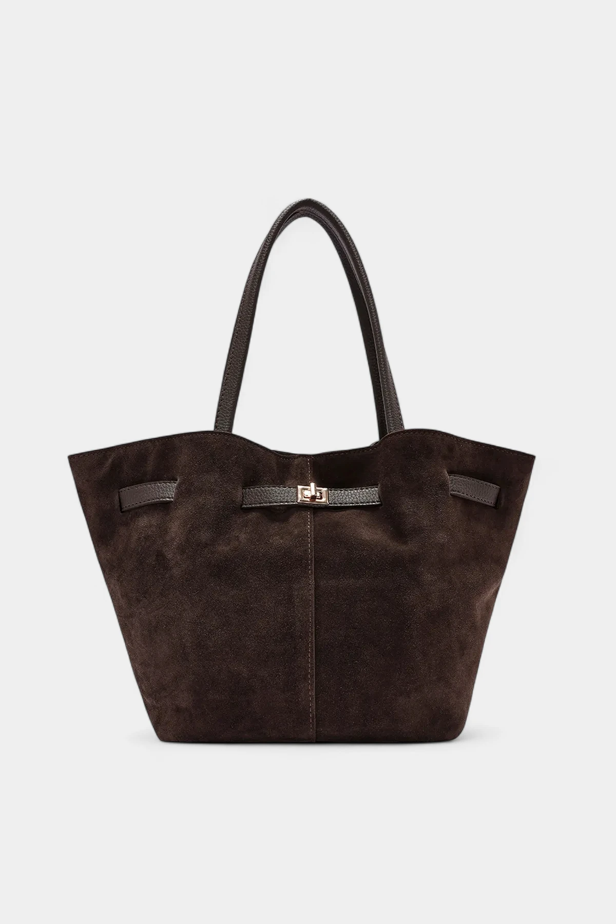 Mona Hakiki Süet Kemer Detaylı Kadın El ve Omuz Çantası