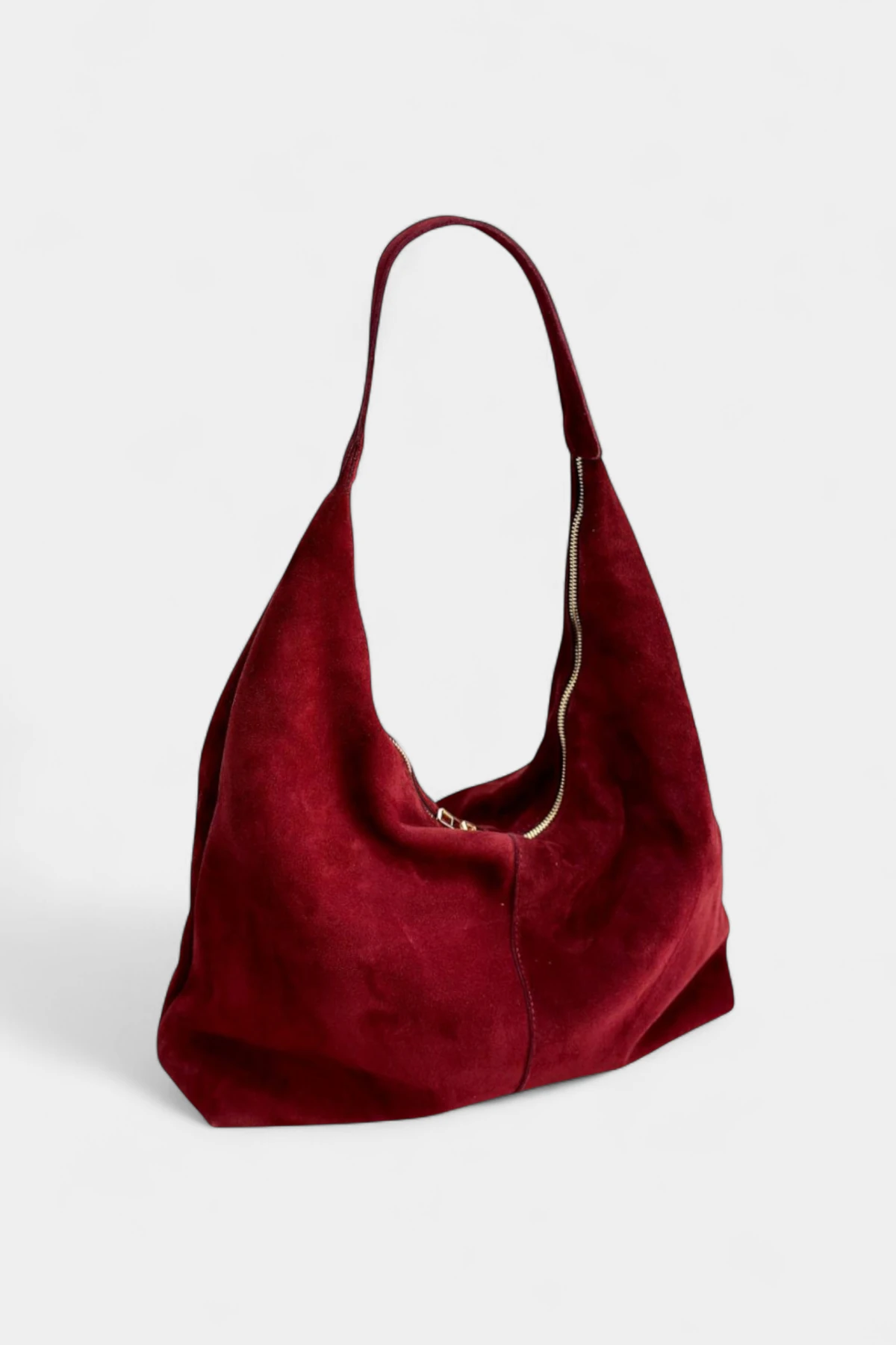 Lucia Hakiki Süet Kadın Omuz Çantası