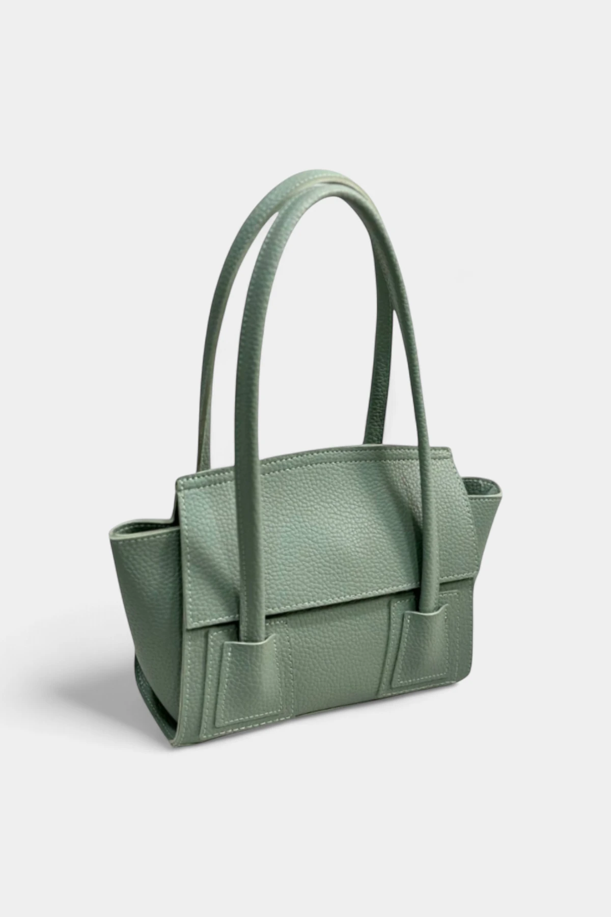 Bianca Uzun Askı Detaylı Kadın El ve Omuz Çantası - Mint Yeşili