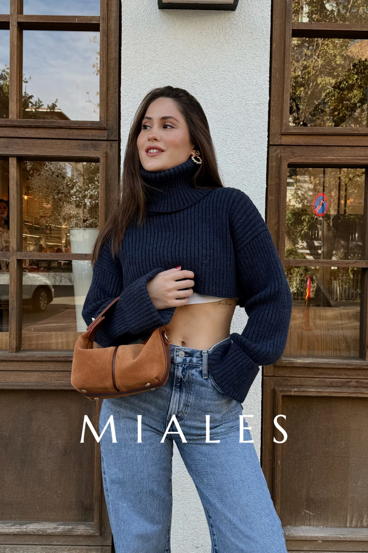 Bonnie Hakiki Süet Deri Kadın El ve Omuz Çantası