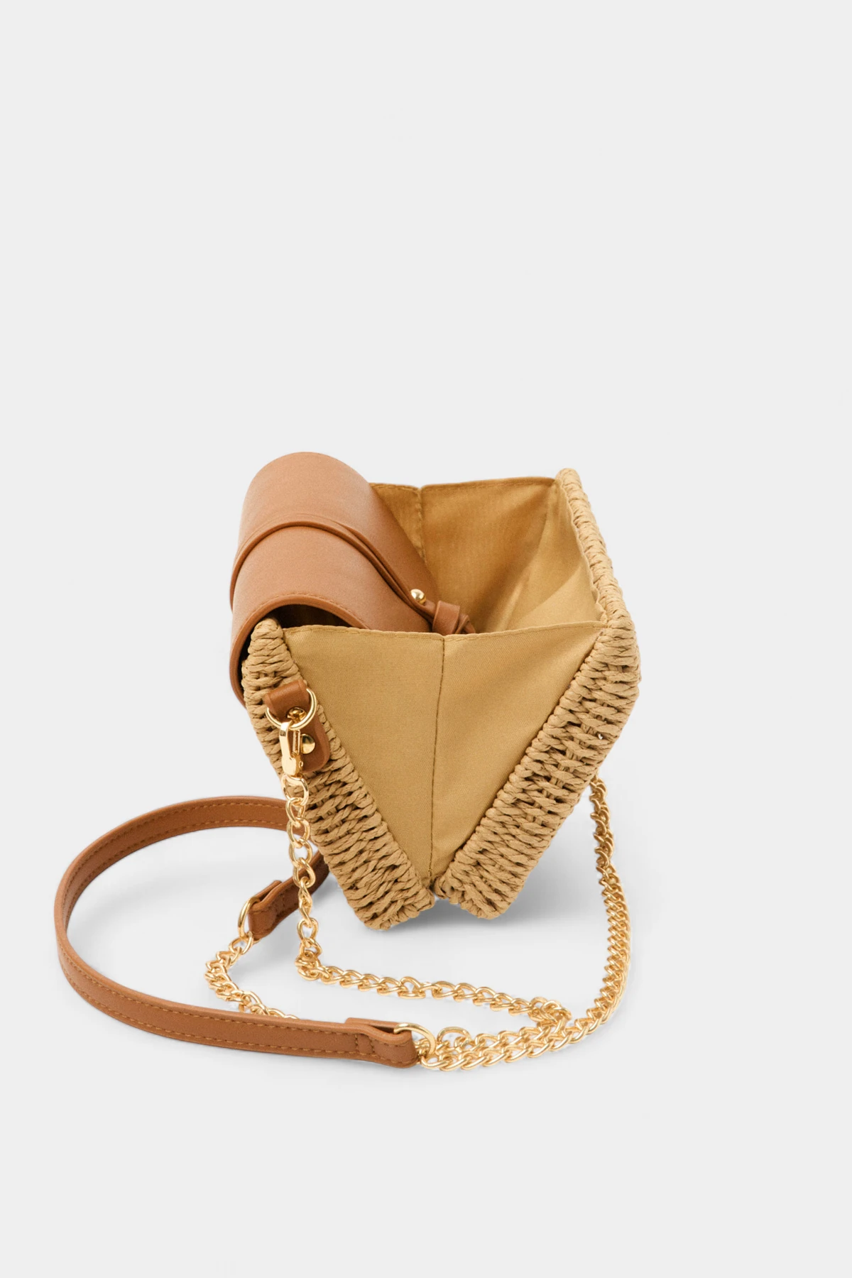 Holly Hasır Zincir Uzun Askı Detaylı Kadın El ve Omuz Çantası