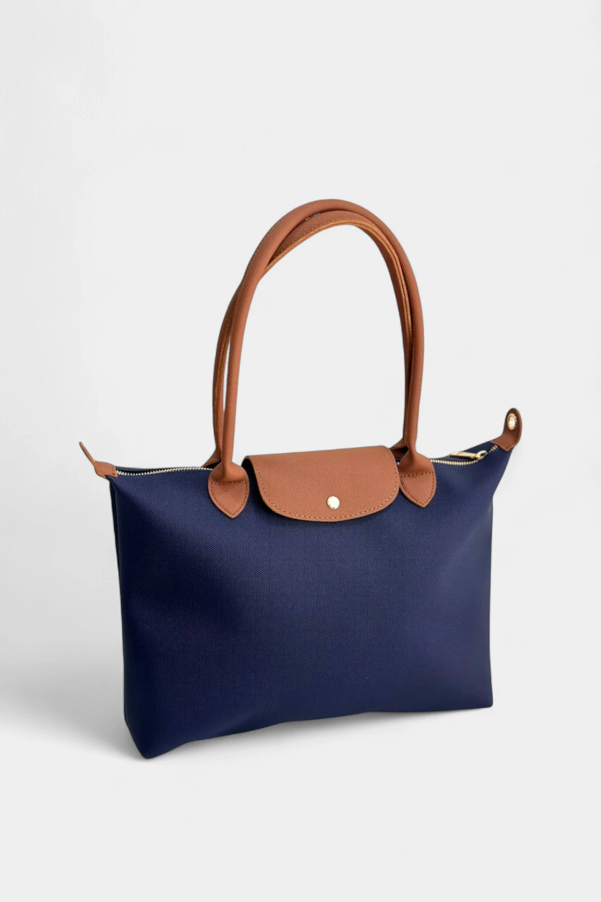 Maite Fermuar Kapama ve İç Cep Detaylı Kadın Çanta - Lacivert