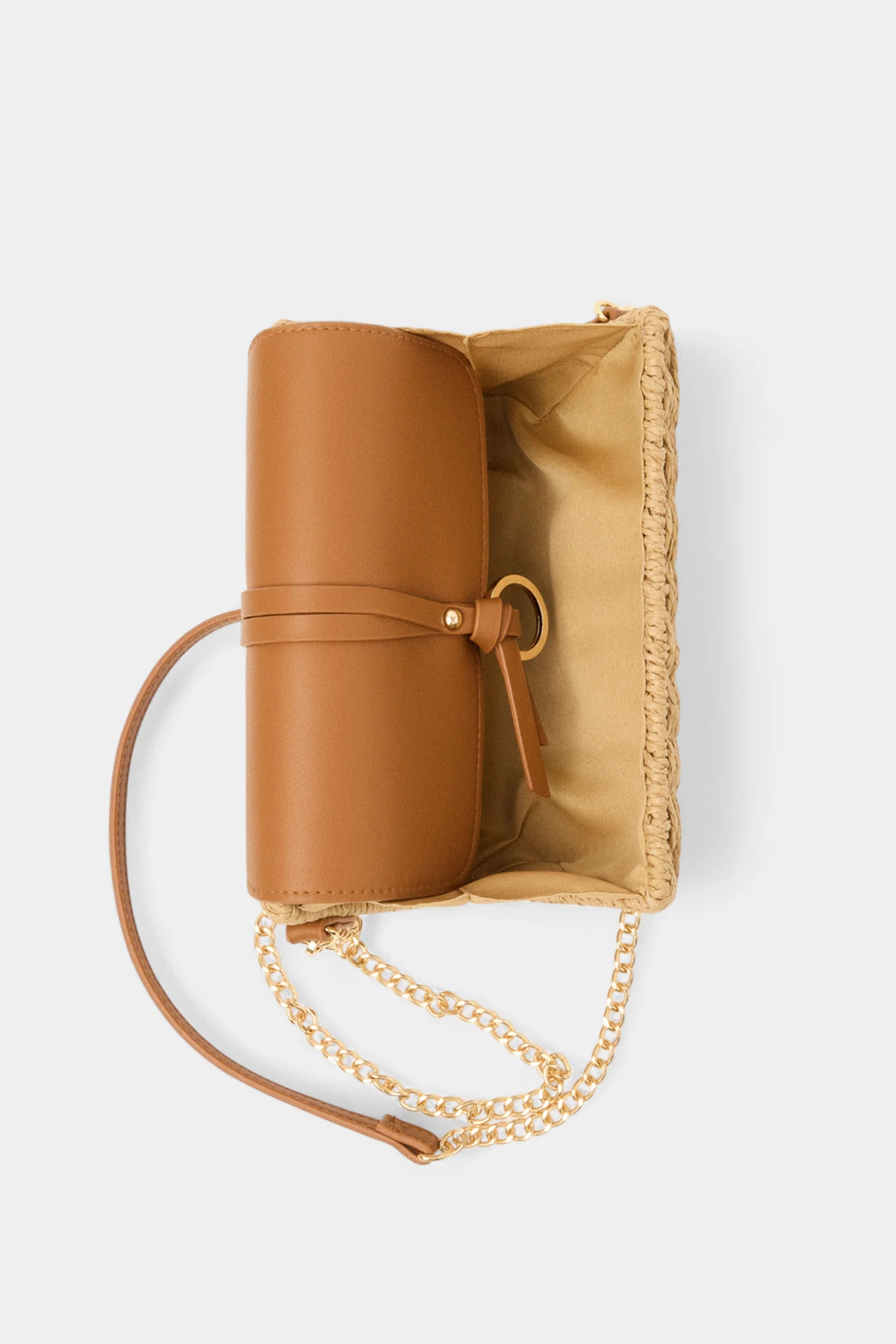 Holly Hasır Zincir Uzun Askı Detaylı Kadın El ve Omuz Çantası