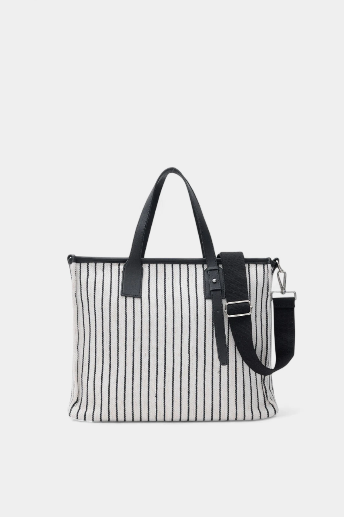 Nancy Fermuar Kapama Detaylı Kadın El ve Omuz Çantası - Siyah