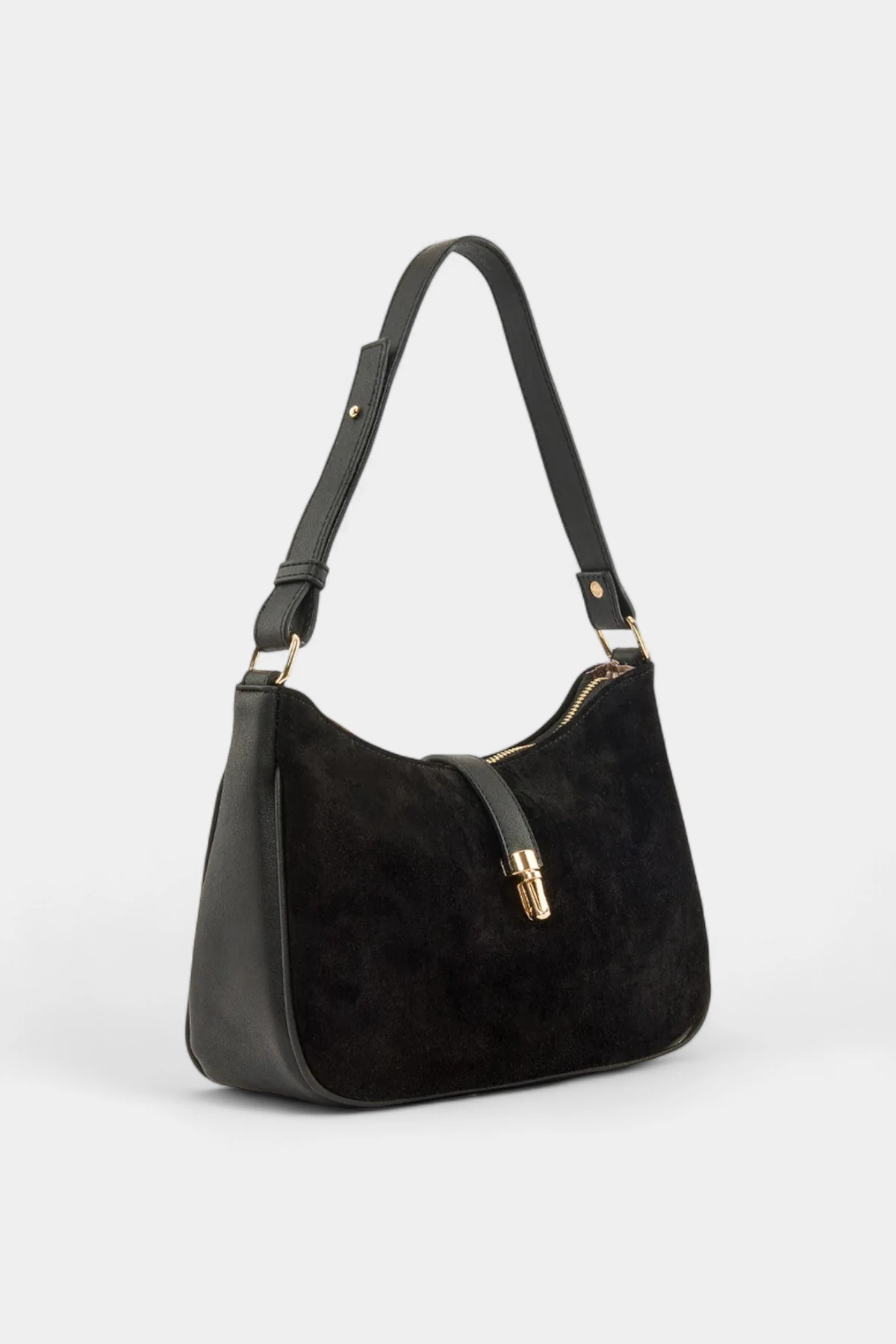 Alice Hakiki Süet Deri Kadın Omuz Çantası