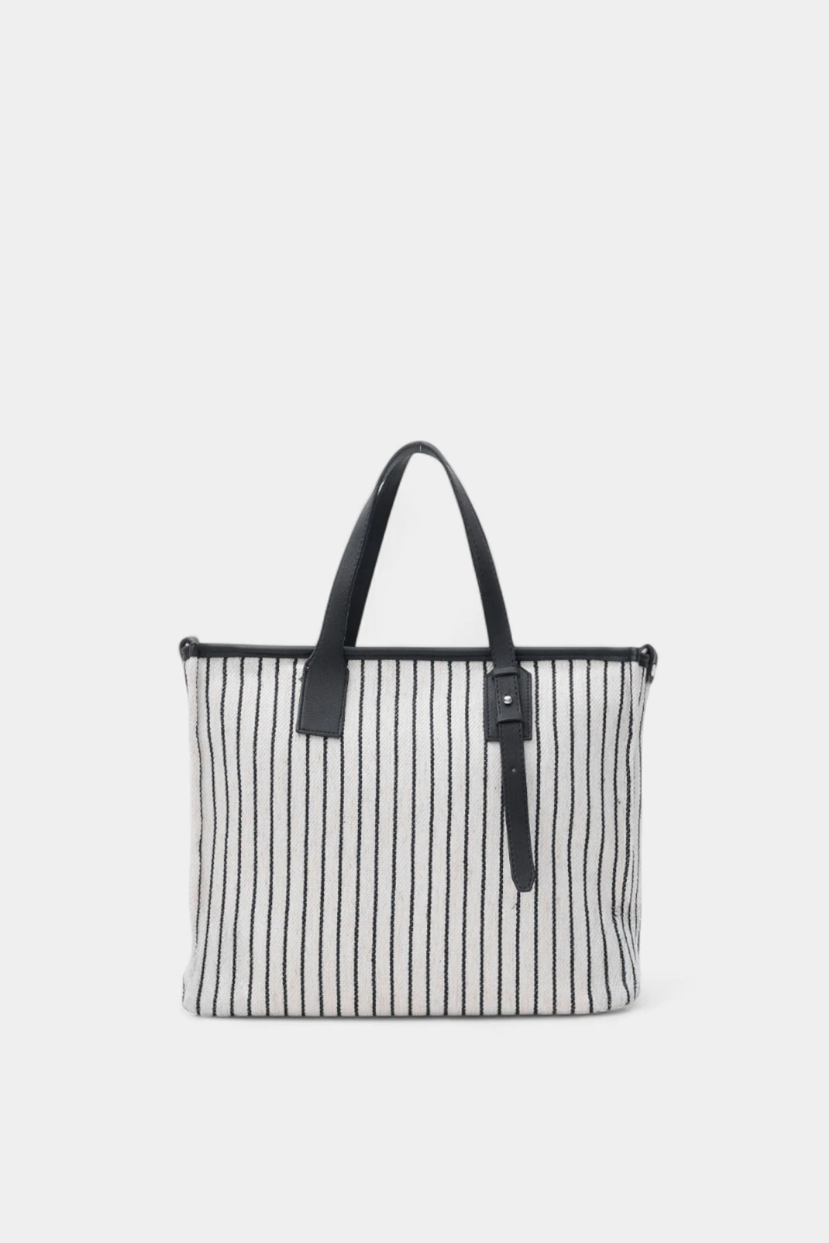 Nancy Fermuar Kapama Detaylı Kadın El ve Omuz Çantası - Siyah