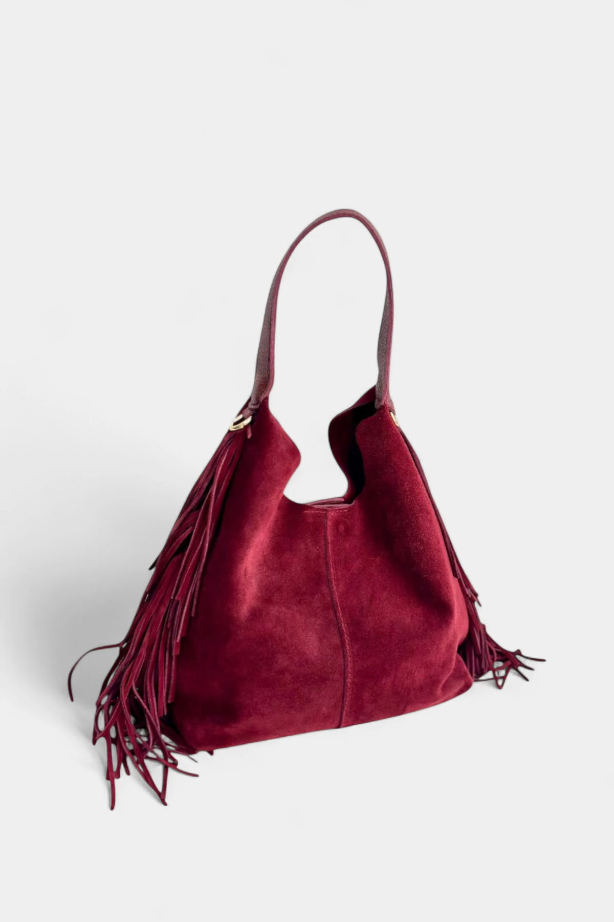 Helia Hakiki Süet Deri Organizer Çanta Detaylı Kadın El ve Omuz Çantası