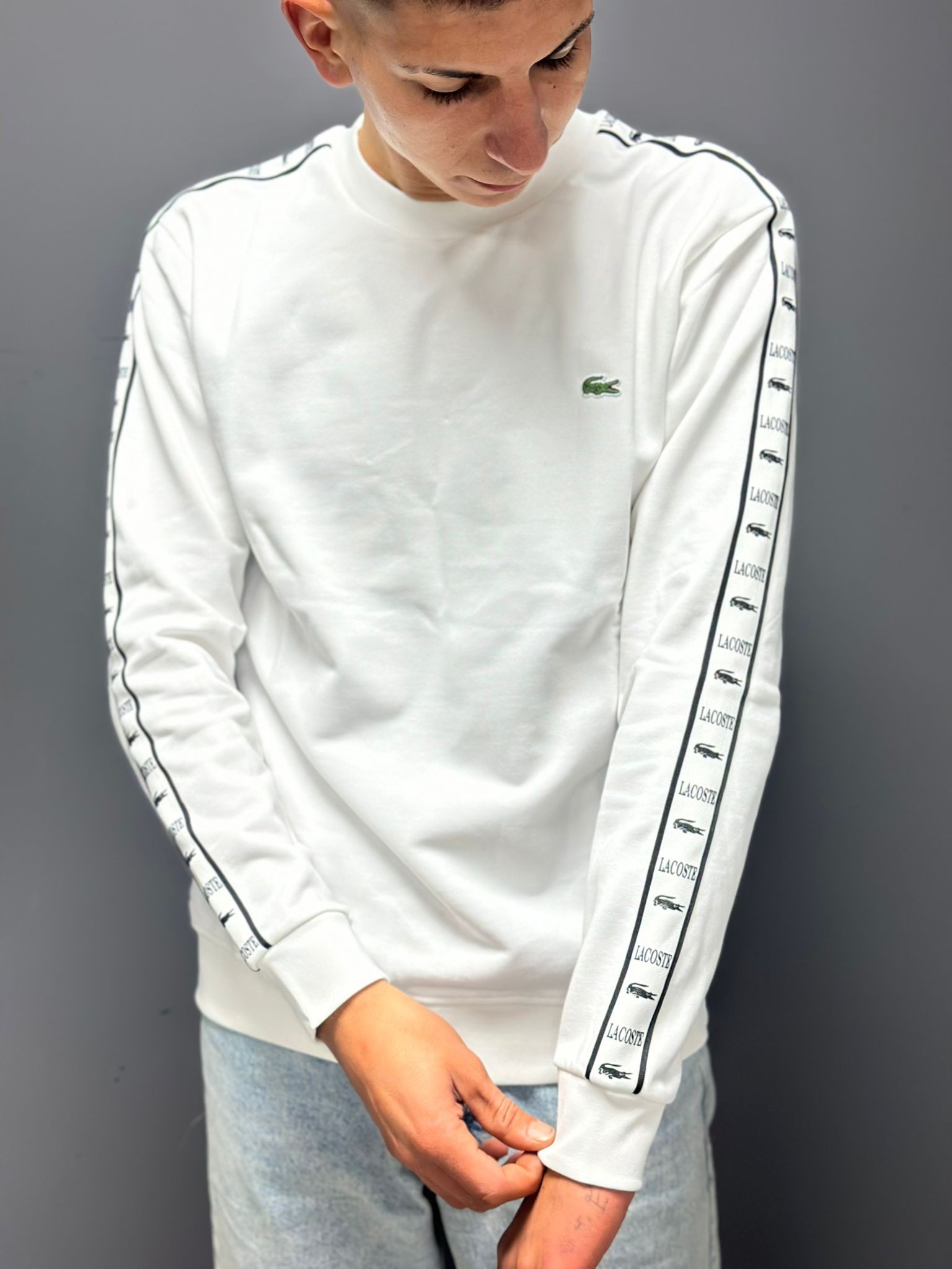 Lacoste Beyaz Sweatshirt