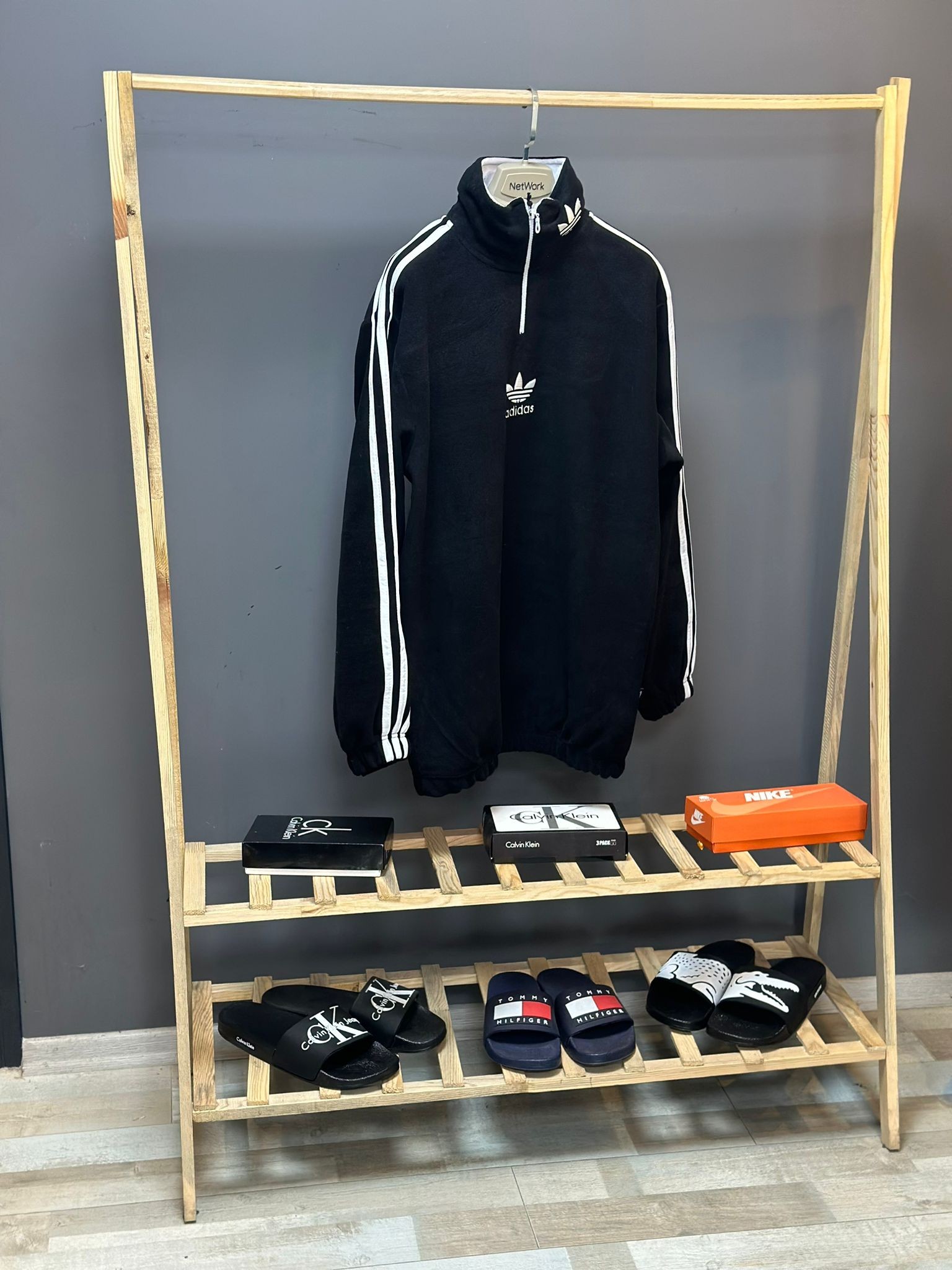 Adidas Yarım Fermuarlı Sweatshirt