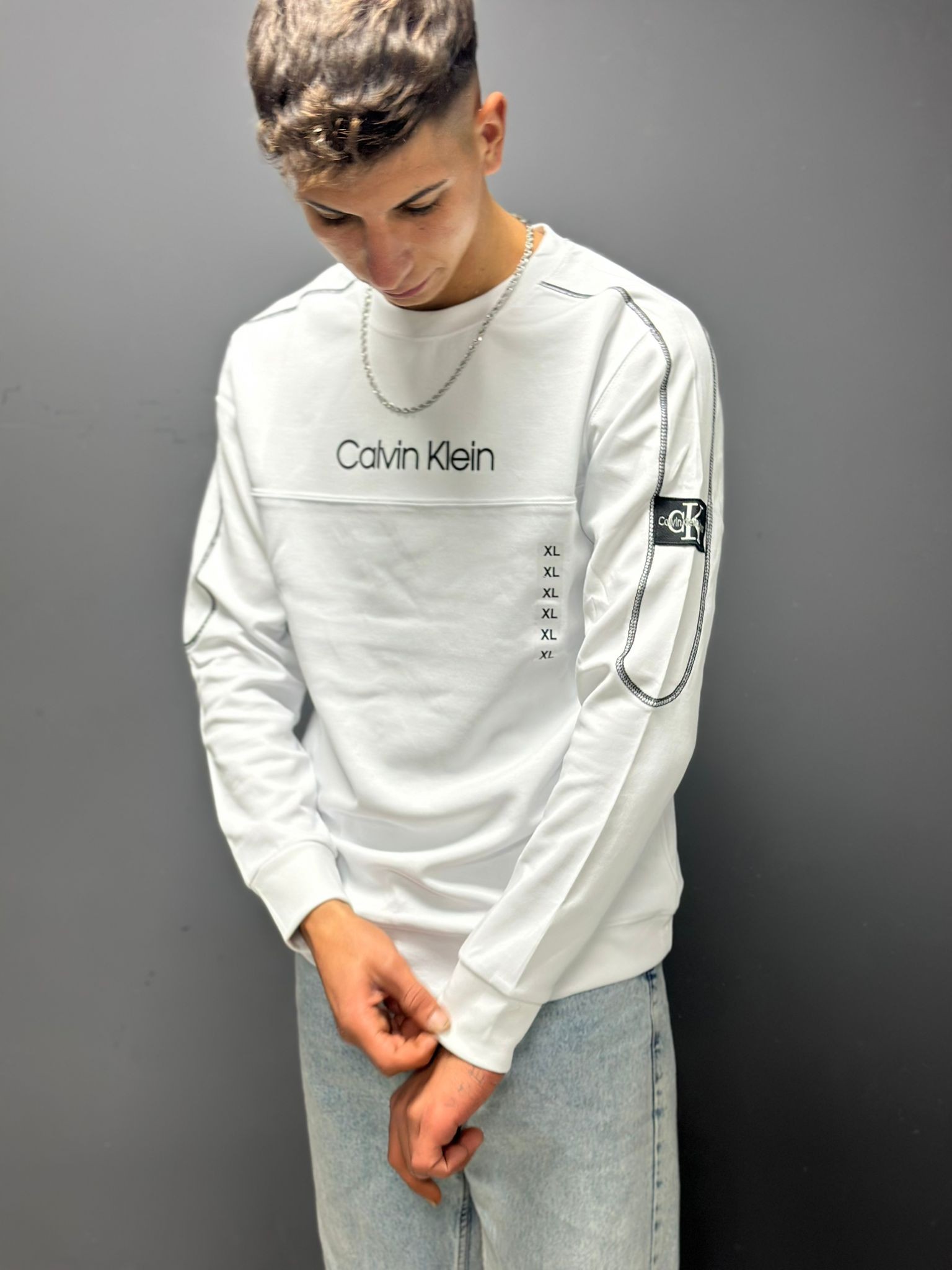 Calvin Klein Beyaz Sweatshirt