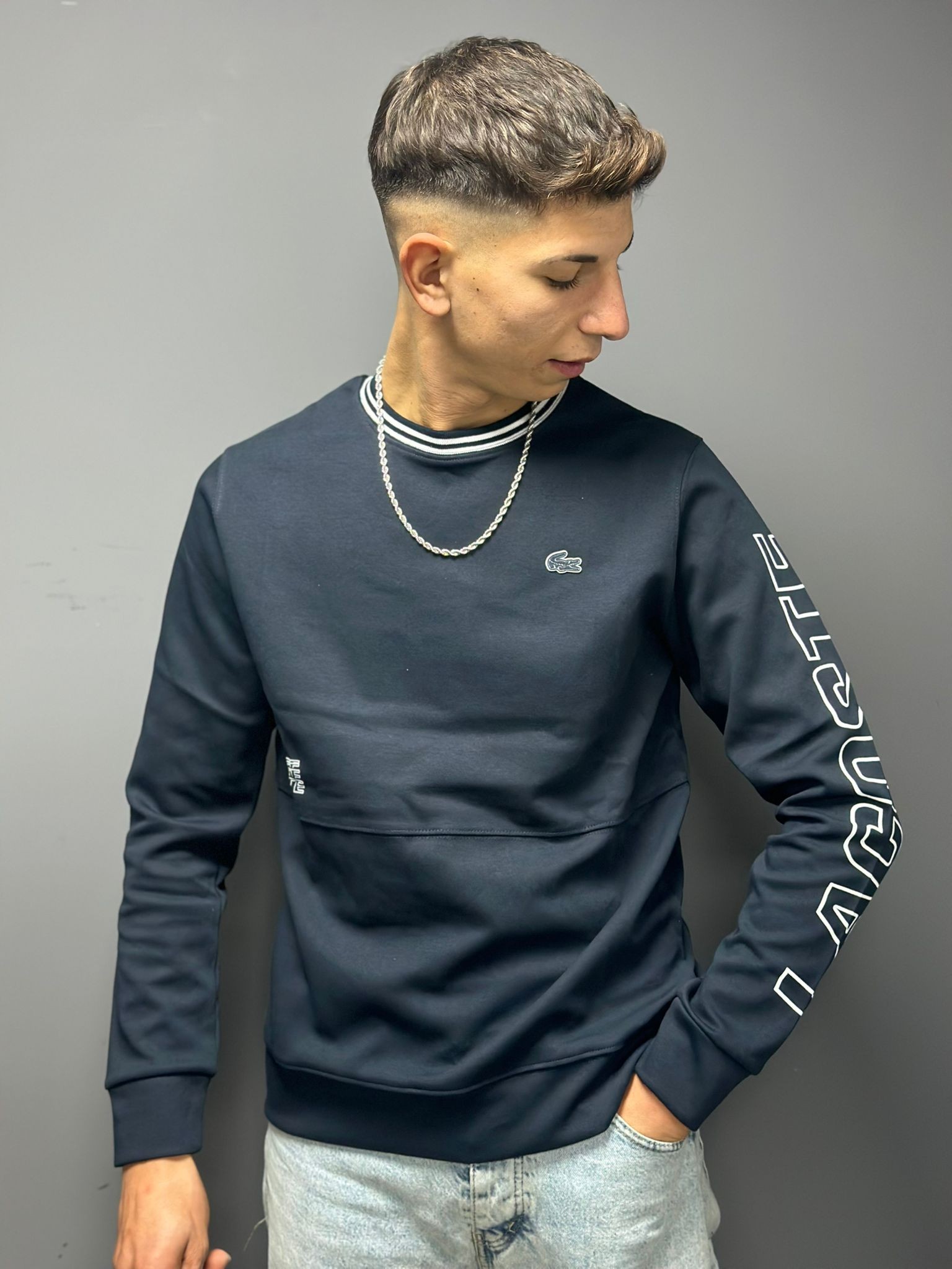 Lacoste Koyu Mavi Sweatshirt