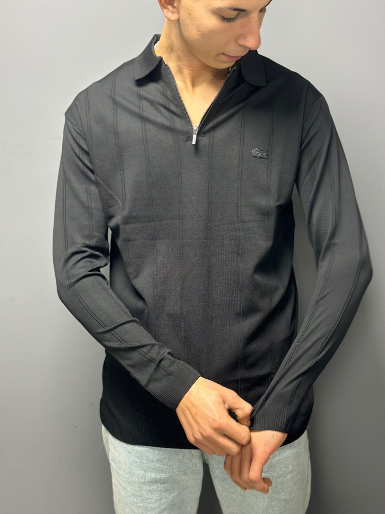 Lacoste Siyah Sweatshirt