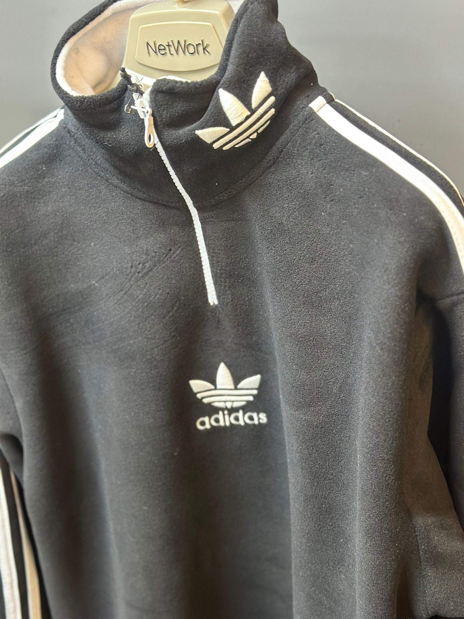 Adidas Yarım Fermuarlı Sweatshirt