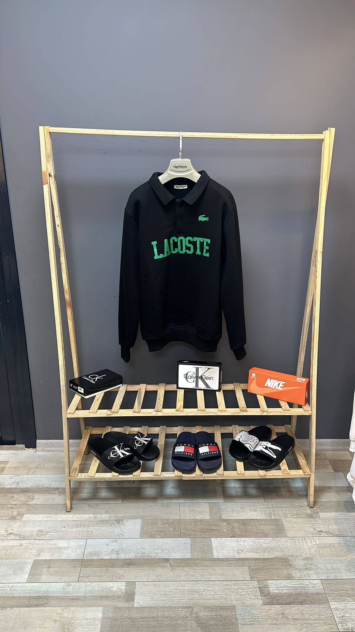 Lacoste Siyah Kalın  Sweatshirt