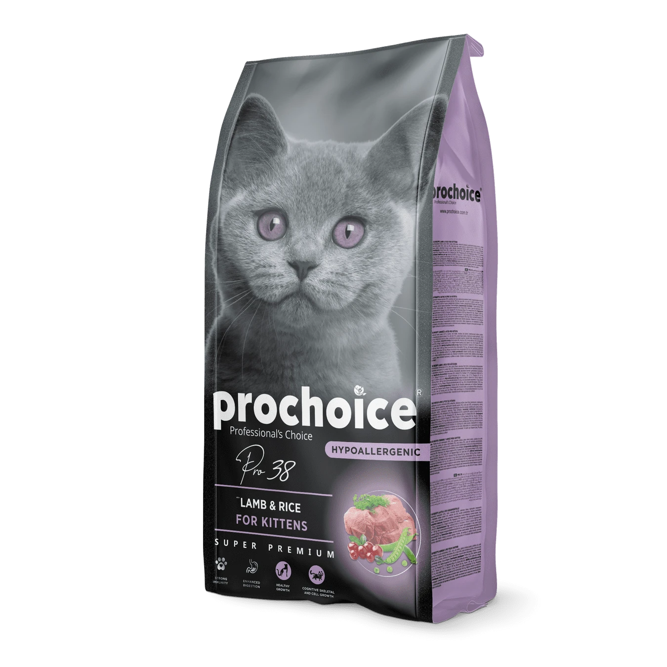 Prochoice Pro 38 Kitten Kuzu Eti ve Pirinçli Yavru Kedi Maması 15 kg