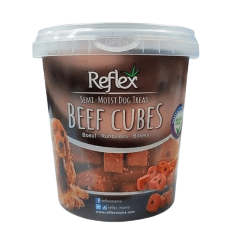 Reflex Semi-Moist Biftekli Küp Yarı Yumuşak Köpek Ödül Maması 500 Gr