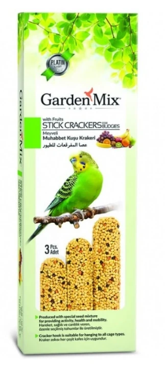 Garden Mix Platin Meyveli Kuş Krakeri 80gr (3'lü)