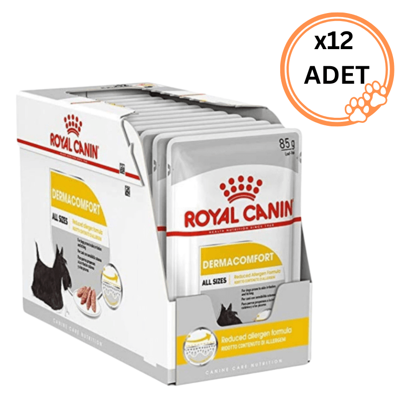 12 Adet Royal Canin Dermacomfort Loaf Köpek Yaş Maması 85 Grx12