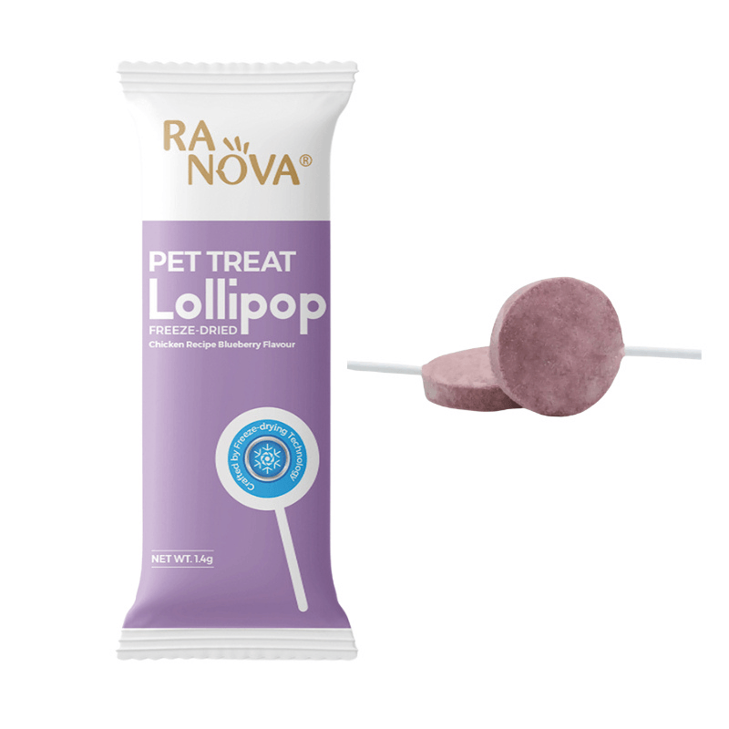 RaNova Kediler için Lolipop 1.4 g Tavuklu ve Yaban Mersinli