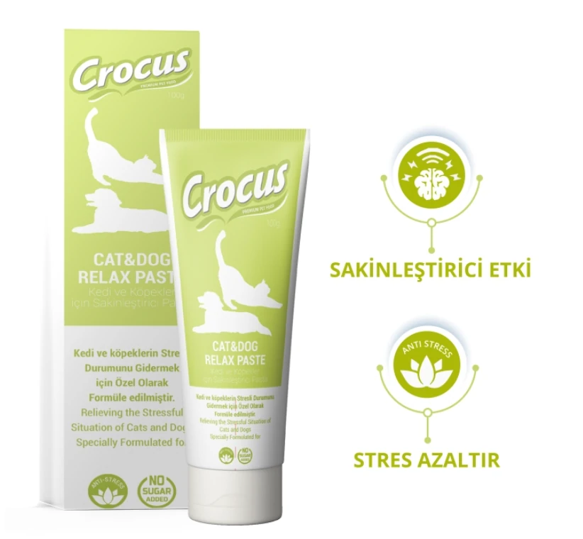 Crocus Kedi Köpek Relax Macun 100 Gram