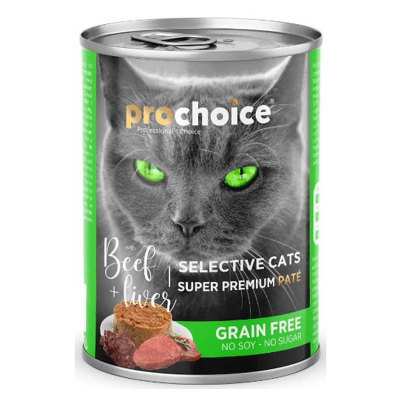 Prochoice Selective Cat Sığır Etli ve Ciğerli 400 gr Yetişkin Konserve Kedi Maması