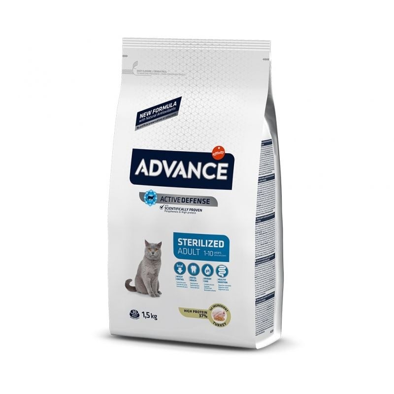 Advance Sterilised Hindili 1.5 kg Kısırlaştırılmış Yetişkin Kedi Maması