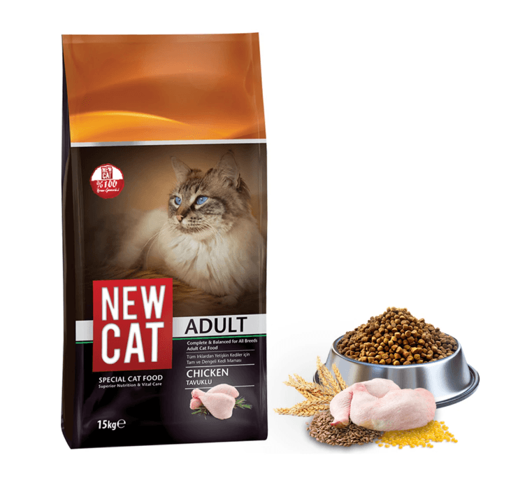 Newcat Tavuklu Yetişkin Kedi Maması 15 Kg