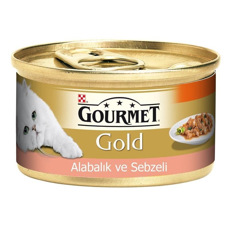 Purina Gourmet Gold Alabalık Ve Sebzeli Kedi Konservesi 85gr