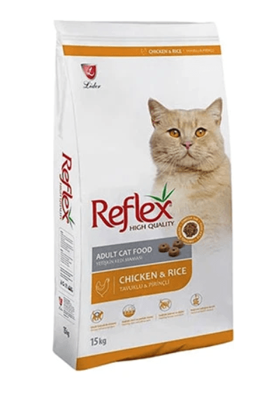 Reflex Tavuklu ve Pirinçli Yetişkin Kedi Maması 15 Kg