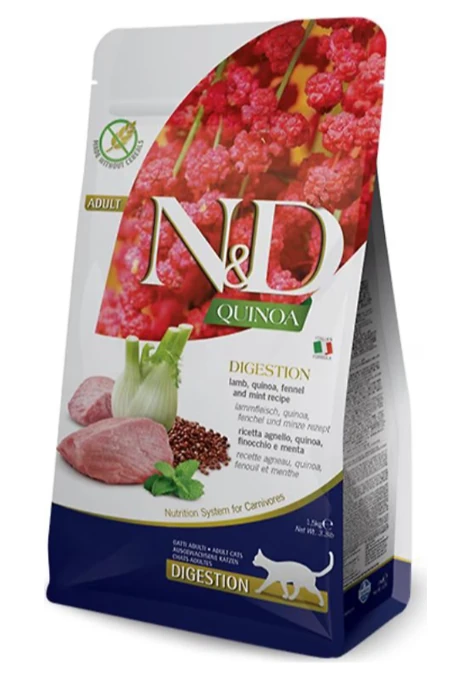 N&D Quinoa Digestion Kuzu Etli 1.5 kg Yetişkin Kedi Maması