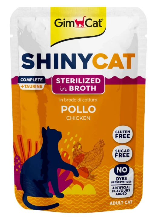 Gimcat Shinycat Tavuklu 70 gr Kısırlaştırılmış Kedi Yaş Maması