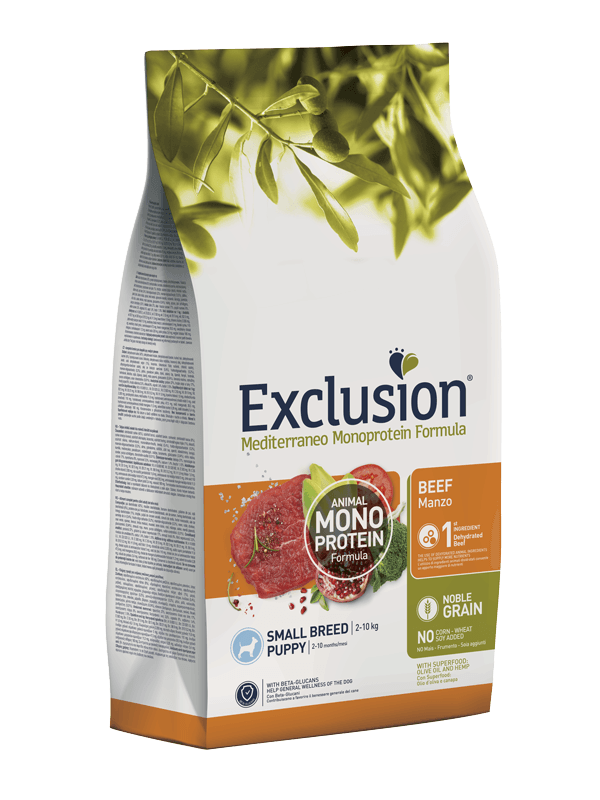 Exclusion Monoprotein Düşük Tahıllı Sığır Etli Ve Narlı Küçük Irk Yavru Köpek Maması 7 Kg
