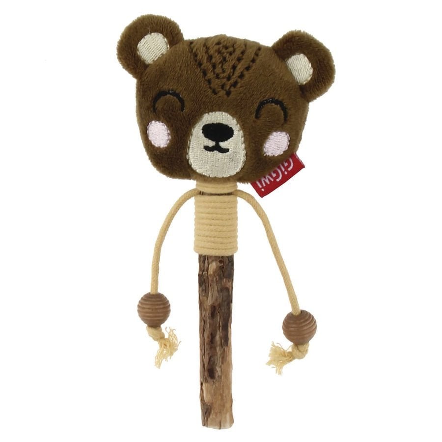Gigwi Ahşap Stick Ayı Kedi Oyuncağı