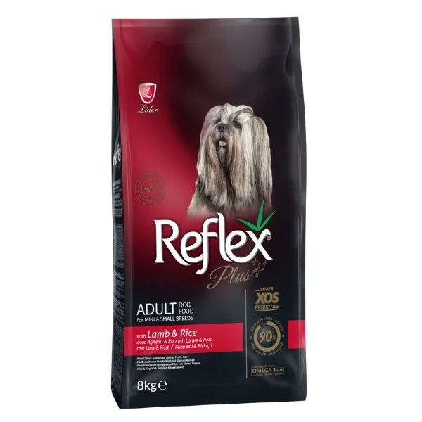 Reflex Plus Kuzu Etli ve Pirinçli 8 kg Küçük Irk Yetişkin Köpek Maması