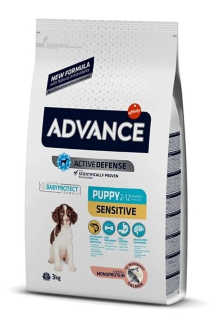 Advance Puppy Sensitive Somonlu Hassas Yavru Köpek Maması 3 Kg
