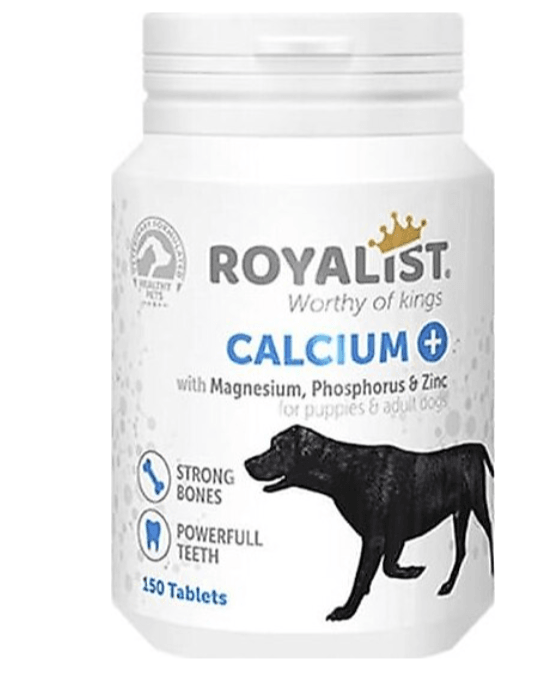 Royalist Calcium Köpekler için Kemik ve Diş Güçlendirici 150 Tablet
