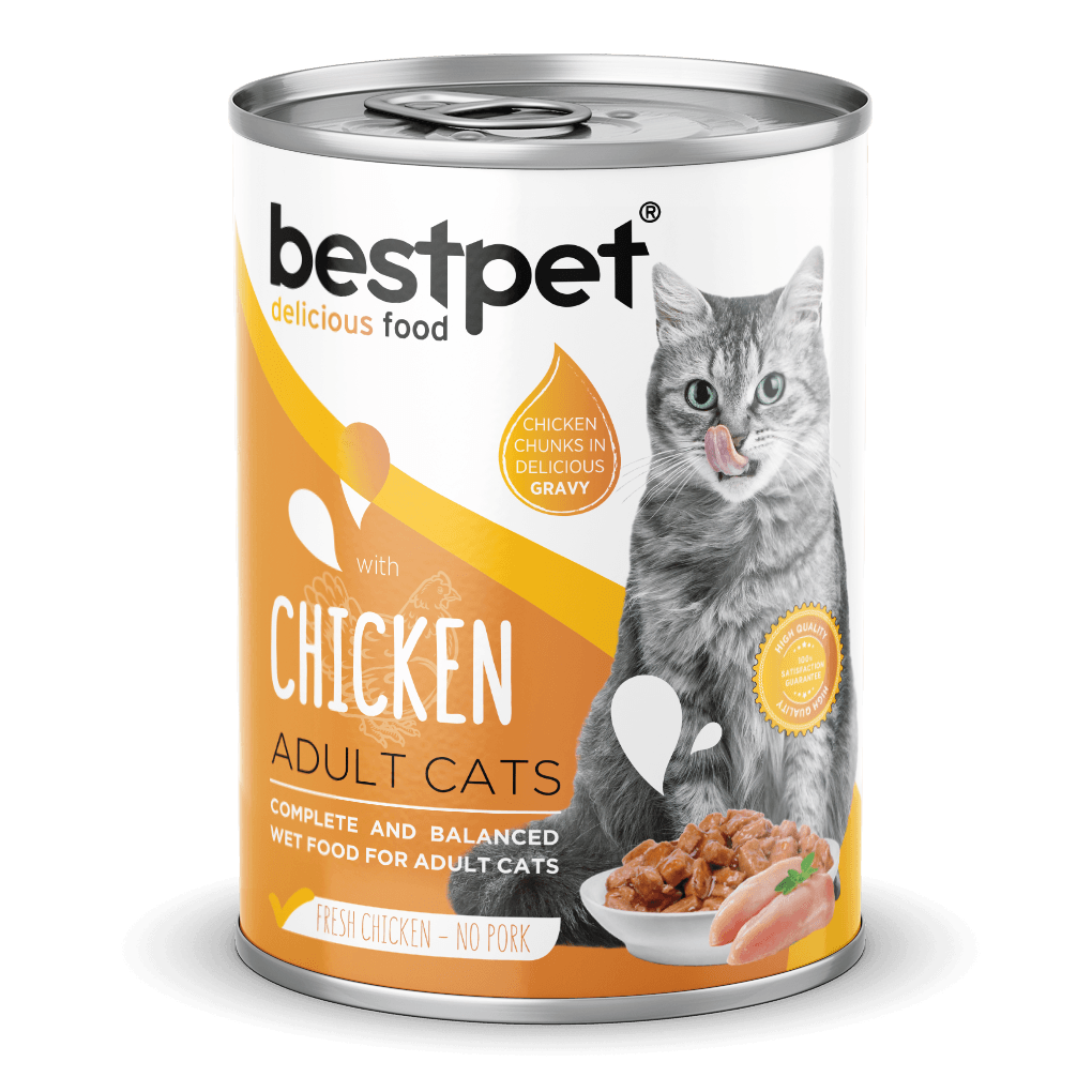 Bestpet Tavuk Etli Yetişkin Konserve Kedi Maması 400 gr
