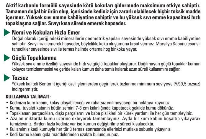Garden Mix Bentonit Aktif Karbon Marsilya Sabunu 6L
