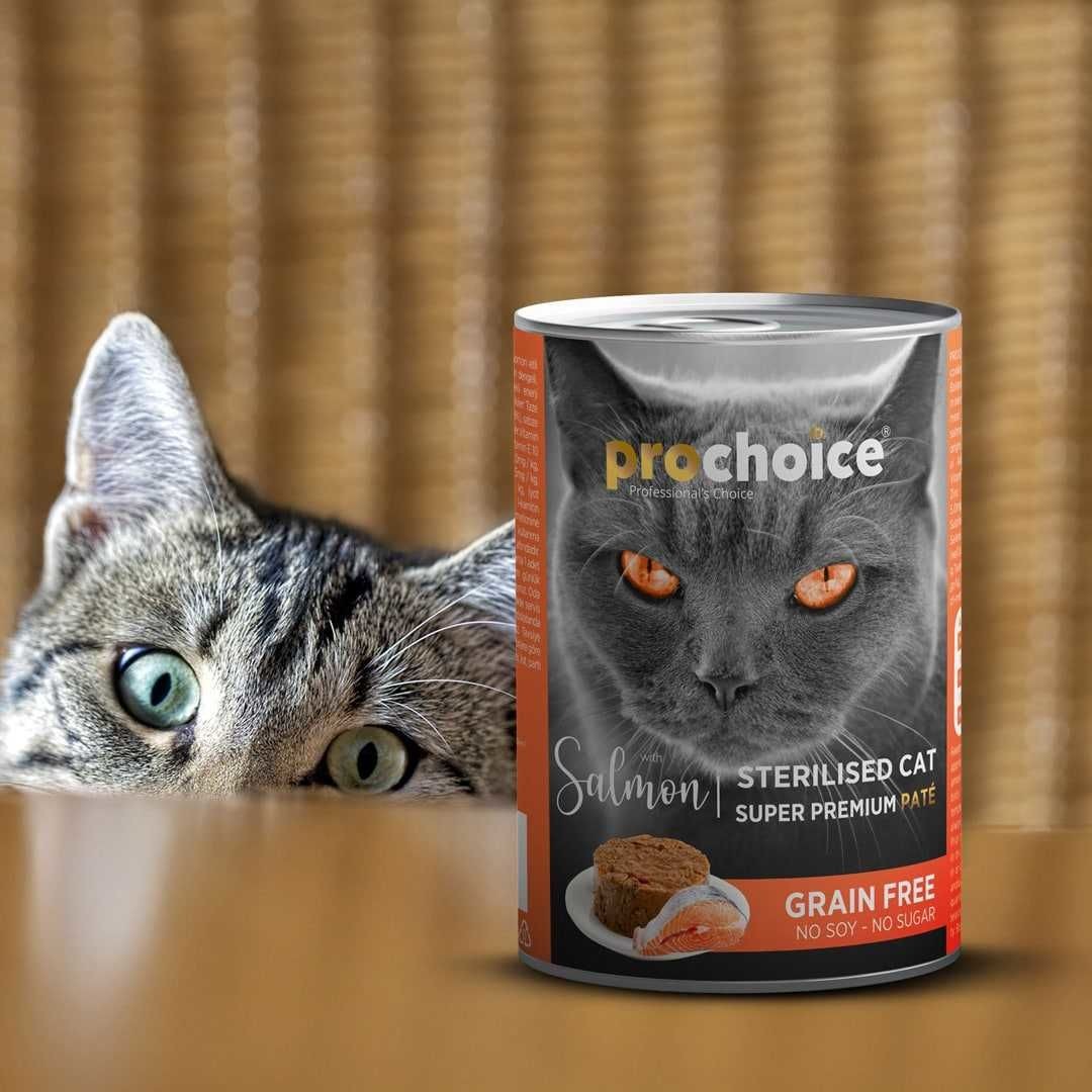 Prochoice Somonlu 400 gr Kısırlaştırılmış Konserve Kedi Maması