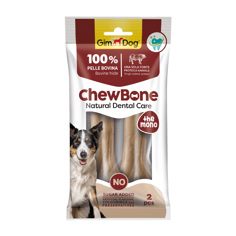 GimDog Chew Bones Press Köpek Çiğneme Kemiği 5,5’’ 120 gr 2 li Naturel