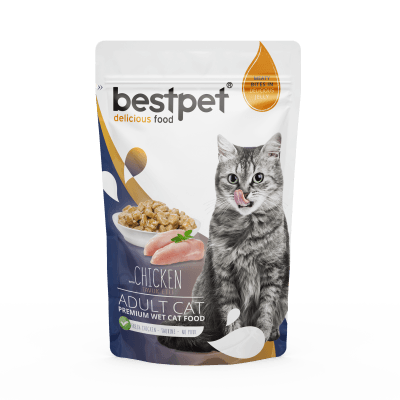 Bestpet Tavuklu Yetişkin Yaş Kedi Maması 85 gr