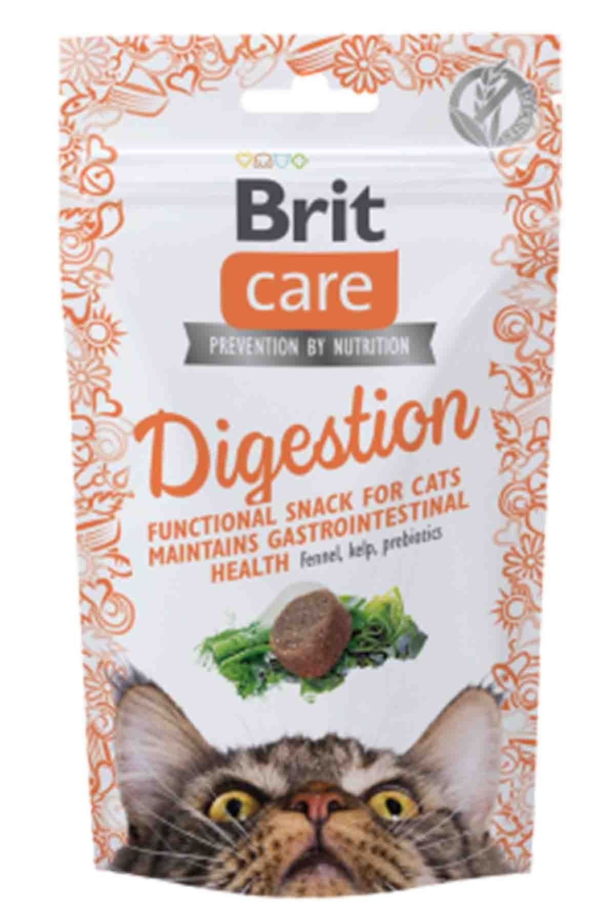 Brit Care Cat Snack Digestion Sindirim Sistemi için Kedi Ödülü 50 G