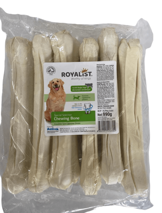 ROYALİST BEYAZ PRES KEMİK 8.5'' (22 CM) 6 Adet