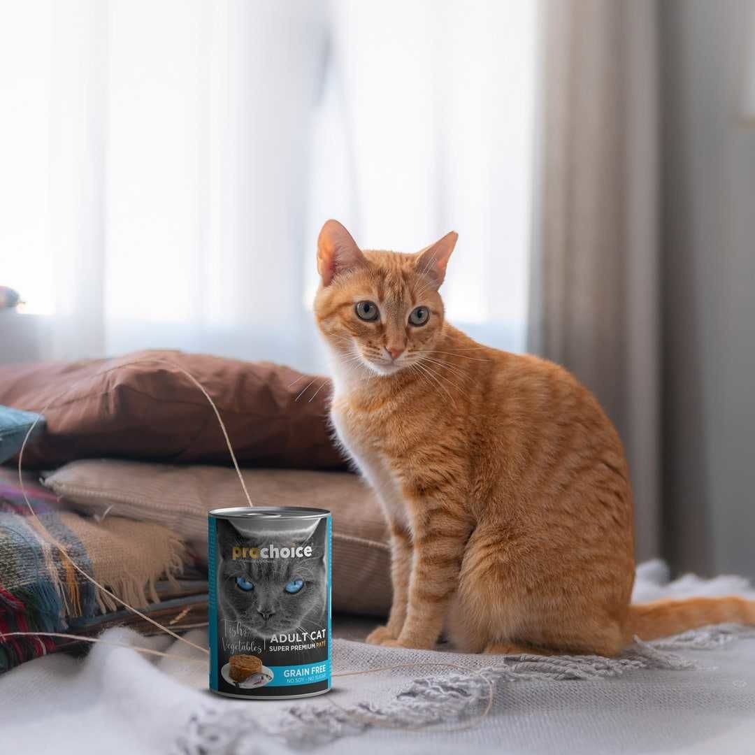 Prochoice Balıklı ve Sebzeli Yetişkin Kedi Konservesi 400 gr