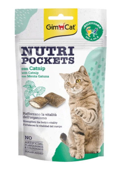 GimCat Nutripockets Kedi Otlu Multivitamin Kedi Ödül Maması 60gr