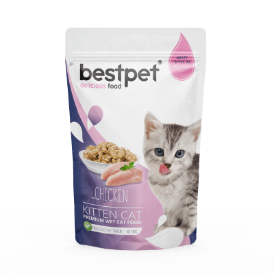 Bestpet Kitten Tavuklu Yavru Yaş Kedi Maması 85 gr