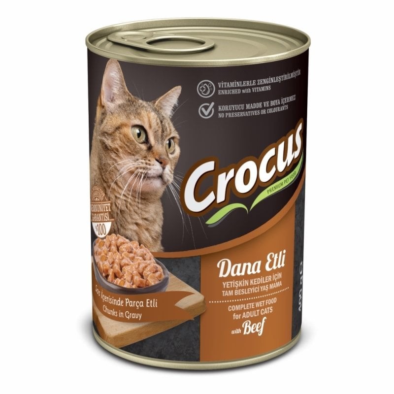 Crocus Dana Etli 400 gr Yetişkin Konserve Kedi Maması