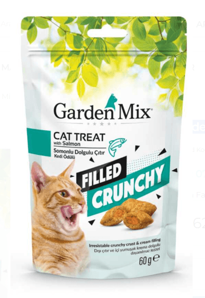 Garden Mix Somonlu İçi Dolgulu Kedi Ödülü 60 gr