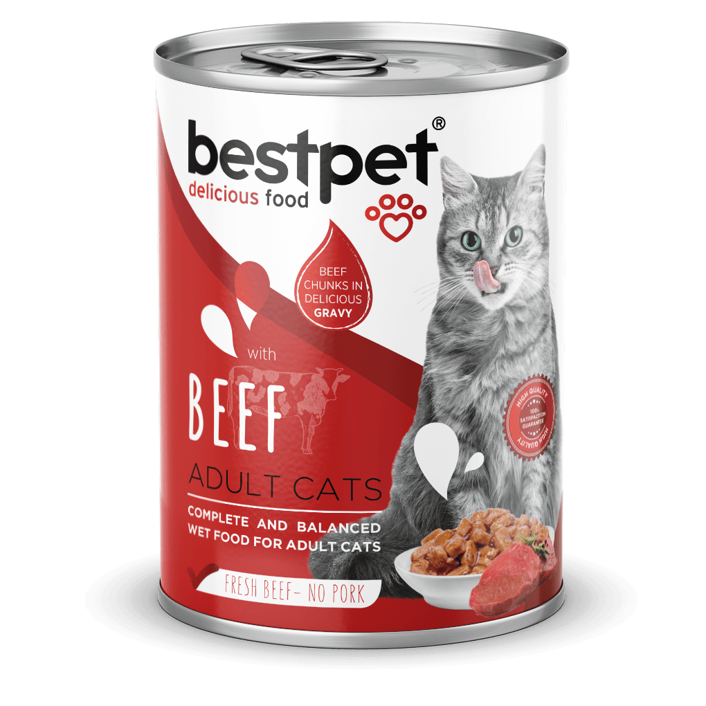 Bestpet Sığır Etli Yetişkin Konserve Kedi Maması 400 gr